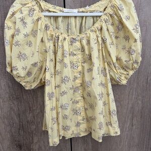 Doen Cream Floral Blouse